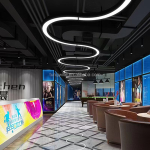 Bán Buôn Công Nghiệp Mặt Dây Chuyền Đèn-Hợp Kim Nhôm <span class=keywords><strong>T5</strong></span> LED Sơn Bột Màu Đen/Bronze Kết Thúc Vòng Tròn Ánh Sáng Lịch Thi Đấu Số Lượng Lớn Giá - Product Image 6