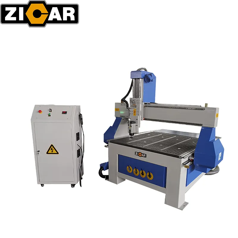 ZICAR furniture machines and equipment multi spindle flat bed cnc aluminium router 5 axis cnc router metal cutting machine