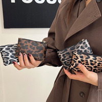 Dompet genggam emas Mini wanita, dompet kecil tempat kartu perak emas Mini untuk wanita