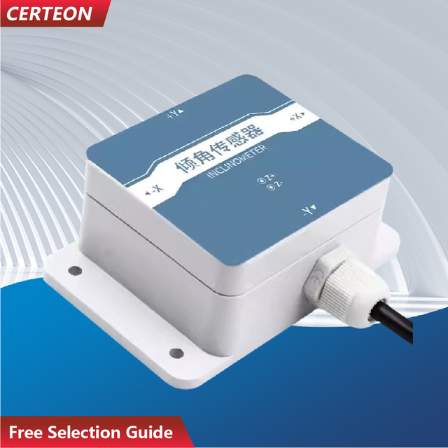 Digital Tilt Sensor Inclinometer DC5-30V Dual Axis 3 Axis 6 Axis RS485 Multiple Outputs Angle Sensor ±15° to ±90° Machinery