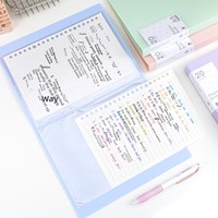 Classeur A5 multi-couches à insertion, pochette à feuilles mobiles, capacité 32k pour factures, notes de livraison, rapports de test de grossesse, rangement