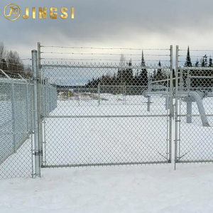 Valla de Construcción de Alambre Ciclónico Galvanizado con Alambre de Púas para Barrera de Seguridad en Patios de Equipos Industriales y Comerciales - Product Image 3
