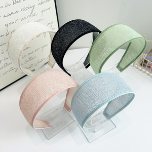 Nuova Fascia per Capelli Larga in Rete Traspirante <span class=keywords><strong>da</strong></span> Donna, Stile Coreano, per Primavera Estate, Accessorio per Capelli <span class=keywords><strong>da</strong></span> Ragazza - Product Image 4