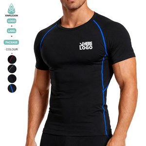 Camisetas Deportivas de Compresión <span class=keywords><strong>para</strong></span> <span class=keywords><strong>Hombre</strong></span>, Manga Corta, Secado Rápido, <span class=keywords><strong>para</strong></span> Gimnasio, Running y Deportes al Aire Libre - Product Image 2