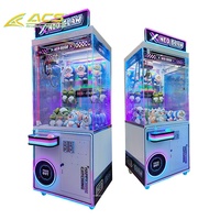 Machine à griffes à monnayeur ACS avec cabinet métallique pour la distribution de peluches, jeu d'arcade