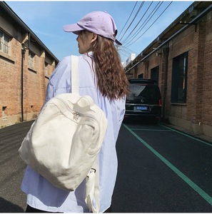 2024 retour à l'école <span class=keywords><strong>Campus</strong></span> sac à dos Simple toile femmes carré sac à dos grande capacité sac à dos quotidien - Product Image 2