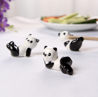 Support de baguettes personnalisé en céramique écologique fait main pour fête, ensemble de repose-baguettes mignon en porcelaine de qualité alimentaire