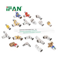 IFAN OEM Raccord de plomberie en laiton forgé égal 16-63mm pour chauffage par le sol, raccord à sertir