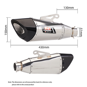 Système d'échappement modifié <span class=keywords><strong>Yoshimura</strong></span> universel pour moto 51 mm, <span class=keywords><strong>silencieux</strong></span> en fibre de <span class=keywords><strong>carbone</strong></span> pour PCX125 NMAX155 TMAX530 XMAX300 R11 - Product Image 5