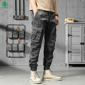 <span class=keywords><strong>Pantalon</strong></span> Cargo Coton-Élasthanne Homme Streetwear Multi-Poches Joggers les Plus Vendus en Gros - Product Image 4