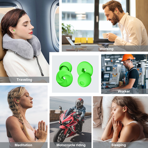 Meilleurs bouchons d'oreilles pour nageurs, noirs, super doux, réutilisables, pour le sommeil, protection auditive - Product Image 4