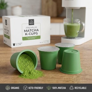 แคปซูลมัทฉะรสพีชสำหรับเครื่องชงกาแฟแบบ K-Cup 2-8 กรัม รสชาติสดชื่น รับผลิตแบบ Private Label OEM ODM ราคาโรงงาน ขายส่ง - Product Image 2