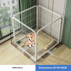 <span class=keywords><strong>Indoor</strong></span> Geïntegreerde Hondenkooi Met Barrière <span class=keywords><strong>Pet</strong></span> Hek Hondenhok Toilet Voor Middelgrote Corgis Metalen Constructie Knoopsluiting - Product Image 6