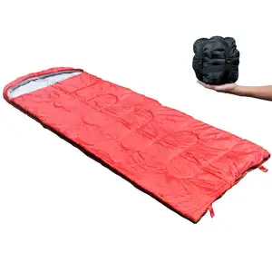 Saco de dormir GSD para acampamento, saco de dormir ultraleve lavável para caminhadas, saco de dormir com capuz e juntas, ideal para uso ao ar livre