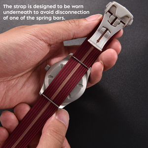 Juelong bền 20mm 22mm gân dây đeo <span class=keywords><strong>nylon</strong></span> với FKM cao su gia cố vá Gấp <span class=keywords><strong>Clasp</strong></span> - Product Image 5