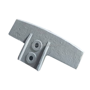 Lame de grattoir inférieure <span class=keywords><strong>centrale</strong></span>/gauche/droite pour bétonnière, résistante à l'usure, empêche l'accumulation de matériaux, anti-adhérente - Product Image 1