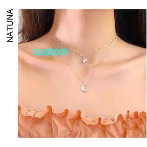 Fine Jewelry Zircon High Quality Cubic Zirconia Silver 925 Sterling 2023 Fashion Collar Para Mujer 925 Sterling Silver Necklace