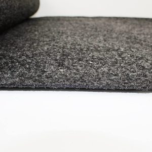 Tissu feutre de coffre de voiture bon marché 21oz 600g polyester tapis marin pour couchette de remorque de bateau, tapis non tissé noir épais, poinçon d'aiguille - Product Image 3
