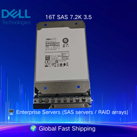 Dell Server HDD 16T SAS 7.2K 3.5 Hot Swap Storage Drive Untuk Server Dell PowerEdge dan penyimpanan R750 R760 R660 R450 R470 R260 R360