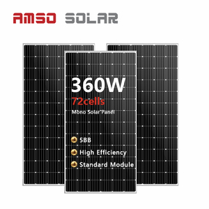 Panel Solar de 360 Vatios, 72 Celdas, Monocristalino Negro, para Venta al Por Mayor - Product Image 1