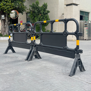 Barrera de Plástico HDPE Moldeada por Soplado 1350A, Barrera de Seguridad de Plástico para Control de Multitudes con Panel Publicitario - Product Image 4