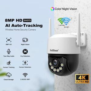 Vente en gros <span class=keywords><strong>Srihome</strong></span> SH072 8MP extérieur AI caméra de sécurité WiFi sans fil à suivi automatique - Product Image 5