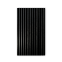Panneau mural décoratif en bois rainuré moderne de qualité supérieure, insonorisant, à motif géométrique, surface tableau noir, revêtement mural décoratif