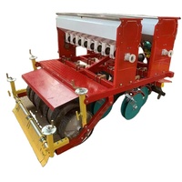 Semoir à blé 6-9 rangs, semoir à petites particules, pour riz sec et luzerne, machine de semis agricole à boîte simple ou double, moteur puissant