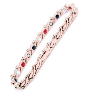 Bracelet <span class=keywords><strong>Bio</strong></span> magnétique 4 en 1 plaqué or <span class=keywords><strong>Rose</strong></span> pour femmes, Bracelet <span class=keywords><strong>de</strong></span> santé - Product Image 6