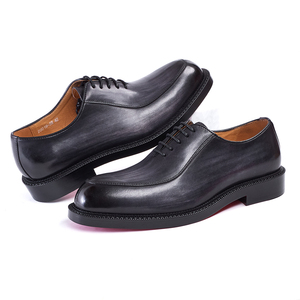 Zapatos de vestir Oxford de lujo para hombre Venta caliente Cuero genuino con suela roja para vacaciones de negocios de boda-Elegante y de moda - Product Image 3
