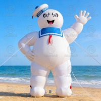 Figurine gonflable de Ghostbusters de 33 pieds, modèle de dessin animé géant gonflable pour la publicité extérieure, décoration d'Halloween