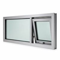 Ventanas de Aluminio Modernas de Alto Perfil con Aislamiento Térmico, Anticaídas para Niños, Aptas para Mascotas, con Inclinación y Giro Restringidos, para Hoteles