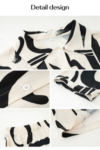 Nuova Tendenza 2026: Completo Due Pezzi da Donna con Stampa, Manica Corta, Casual, Set Pantaloni - Product Image 6