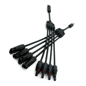 Conectores Solares XLPO de Cobre 10AWG, Cable Precableado en Y de 1 Macho a 4 Hembras, M/<span class=keywords><strong>FFF</strong></span> y <span class=keywords><strong>F</strong></span>/MMM, IP68, Cables de Extensión para Paneles Solares - Product Image 1