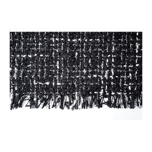 Tela Tweed de Primera Calidad Hecha en Corea, Tejido Texturizado Metálico Negro-Blanco, OEM y ODM, Tela Textil Tejida Personalizada - Product Image 4