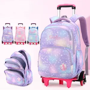 Sac à dos à roulettes pour enfant, cartable à roulettes, cartable à roulettes pour adolescent, vente en gros