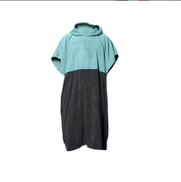 Conceptions personnalisées, serviette de plage à capuche de couleur unie, poncho de bain en microfibre éponge pour adulte, peignoirs en tissu éponge