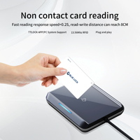 Encodeur de cartes Bluelock E5 avec capteur, logiciel TTlock, communication USB pour cartes NFC/IC, émetteur de cartes pour système TTHotel pour hôtels et appartements