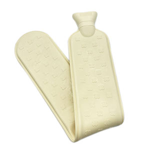 Long sac à eau chaude en fausse fourrure 2L avec housse polaire pour bouillotte en caoutchouc BS fabrication - Product Image 4