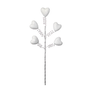 Adornos de Corazones para el Día de San Valentín, Adornos de Corazones Artificiales con Tallos, Artículos para Fiestas de Boda, Centros de Mesa - Product Image 6