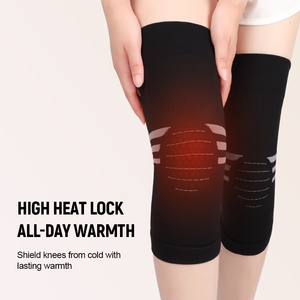 Manchon de soutien du <span class=keywords><strong>genou</strong></span> en tricot chaud avec panneaux isolants en tricot et bordure élastique douce pour le soutien du <span class=keywords><strong>genou</strong></span> en hiver - Product Image 3
