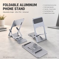 Support de téléphone pliable en ABS, support de bureau télescopique réglable pour iPhone 18 17 16 15 Pro Max S26 Ultra, tablette, diffusion en direct
