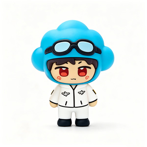 Figurines d'action en plastique 3D Oddbods, jouets mignons en forme de champignon, personnalisés, de haute qualité, neufs, fabriqués en usine - Product Image 4