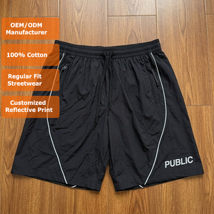 Pantalones Cortos Deportivos Reflectantes Personalizados con Impresión, Corte Regular, Ligeros, Casuales, para Gimnasio y Running, Fabricante de Ropa OEM - Product Image 1
