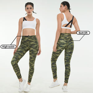 मीकी 2025 कस्टम छलावरण जिम योग प्रिंट लेगिंग वाली महिला योग पैंट तंग टिक टॉक प्रिंट सेट - Product Image 5