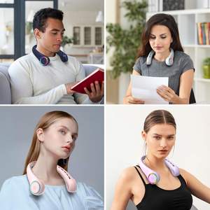 Ventilador de Cuello Colgante con Luces LED de 2026 Colores, Portátil, para Deportes al Aire Libre, Recargable por USB, Mini Ventilador de Refrigeración - Product Image 6