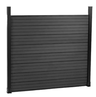 Panneaux de clôture modernes en aluminium blanc thermolaqué à lames soudées, pour extérieur, jardin, intimité, antirouille, portail simple à lame de 6 pieds