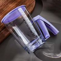Dispensador de masa para panqueques con mango de compresión y marcas de medición para panqueques, crepes y cupcakes, herramienta para hornear
