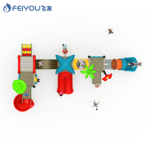 สนามเด็กเล่นกลางแจ้ง FEIYOU สำหรับเด็ก สไลเดอร์พลาสติกขนาดใหญ่แบบใหม่ - Product Image 3