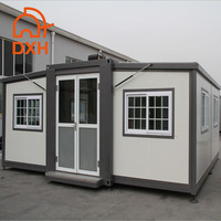 Casa Contenedor Expandible de Doble Ala Resistente al Viento, Diseño Personalizado, Casa Prefabricada para Alojamiento en Áreas Escénicas al Aire Libre